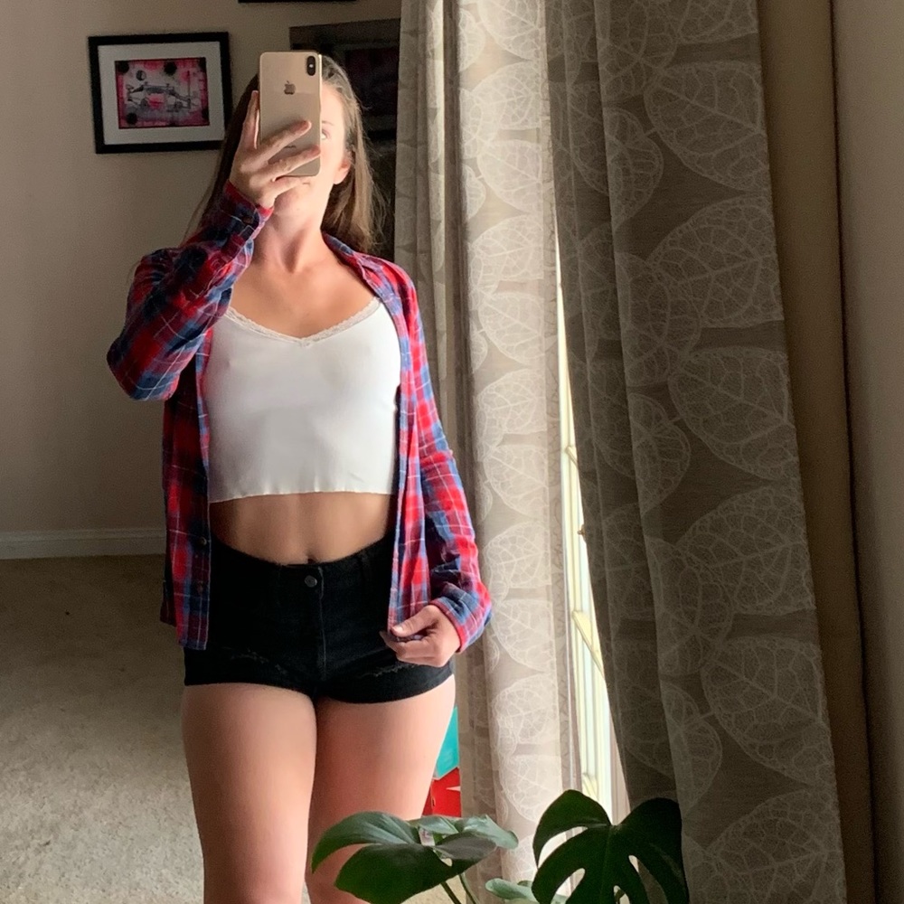 ✨warm fitted flannel✨